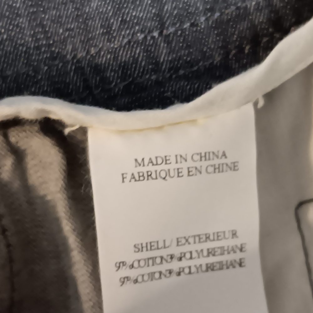 THEORY two-tone chambray denim button down skirt, 4 - Picture 10 of 11